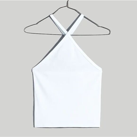 Madewell Rib Halter Top NWOT - Picture 2 of 7